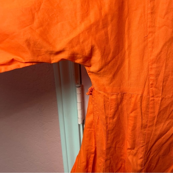 NWT Rhode Orange Emma Dress Size Medium - Picture 5 of 12